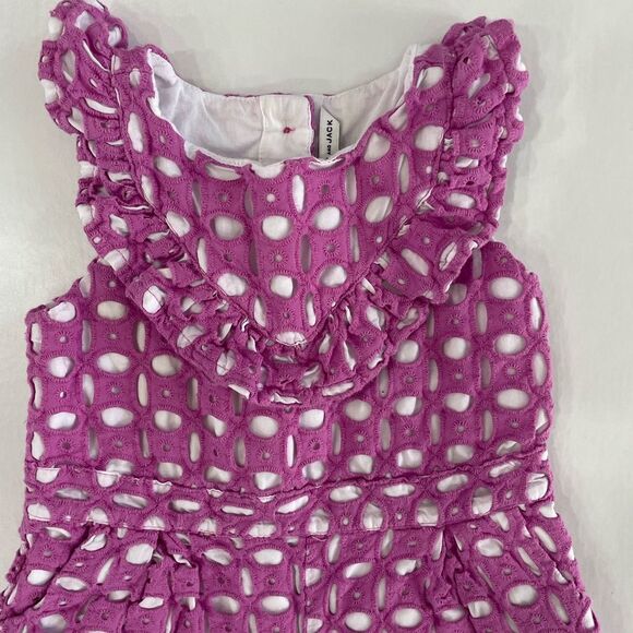 janie and Jack Girl Orchid Eyelet Romper Size 2 T - Picture 1 of 8